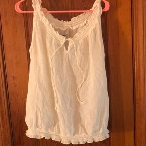 cream formal tank top